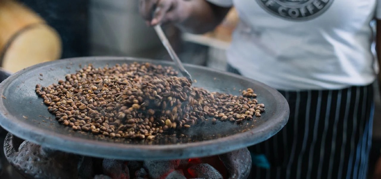 Traditional Ethiopian coffee ceremony